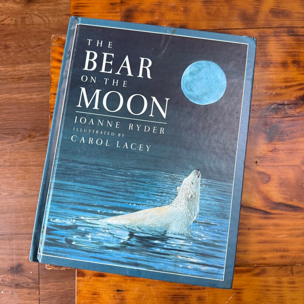 Vintage 1991 The Bear On The Moon Hardcover Book